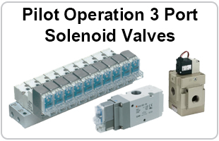 Pilot Operated 3 Port Solenoid Valves